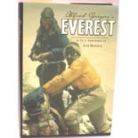 Alford Gregorys Everest, signed first edition 1993, together with signed Hayhurst Gallery card. P&