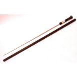 Horn and bone handled antique sword stick, blade L: 56 cm, overall L: 82 cm. P&P Group 2 (£18+VAT