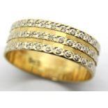 9ct gold ring, size K/L, 1.7g. P&P Group 1 (£14+VAT for the first lot and £1+VAT for subsequent