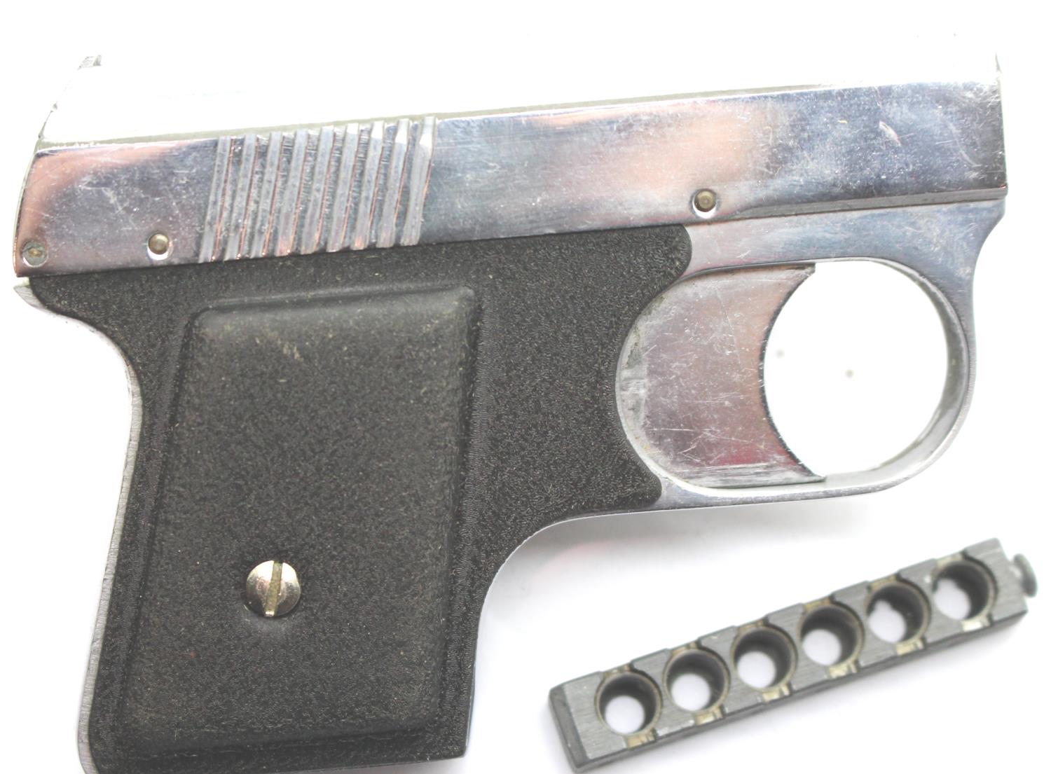 Boxed Slavia chrome starting pistol with loading block. P&P Group 1 (£14+VAT for the first lot - Image 4 of 4