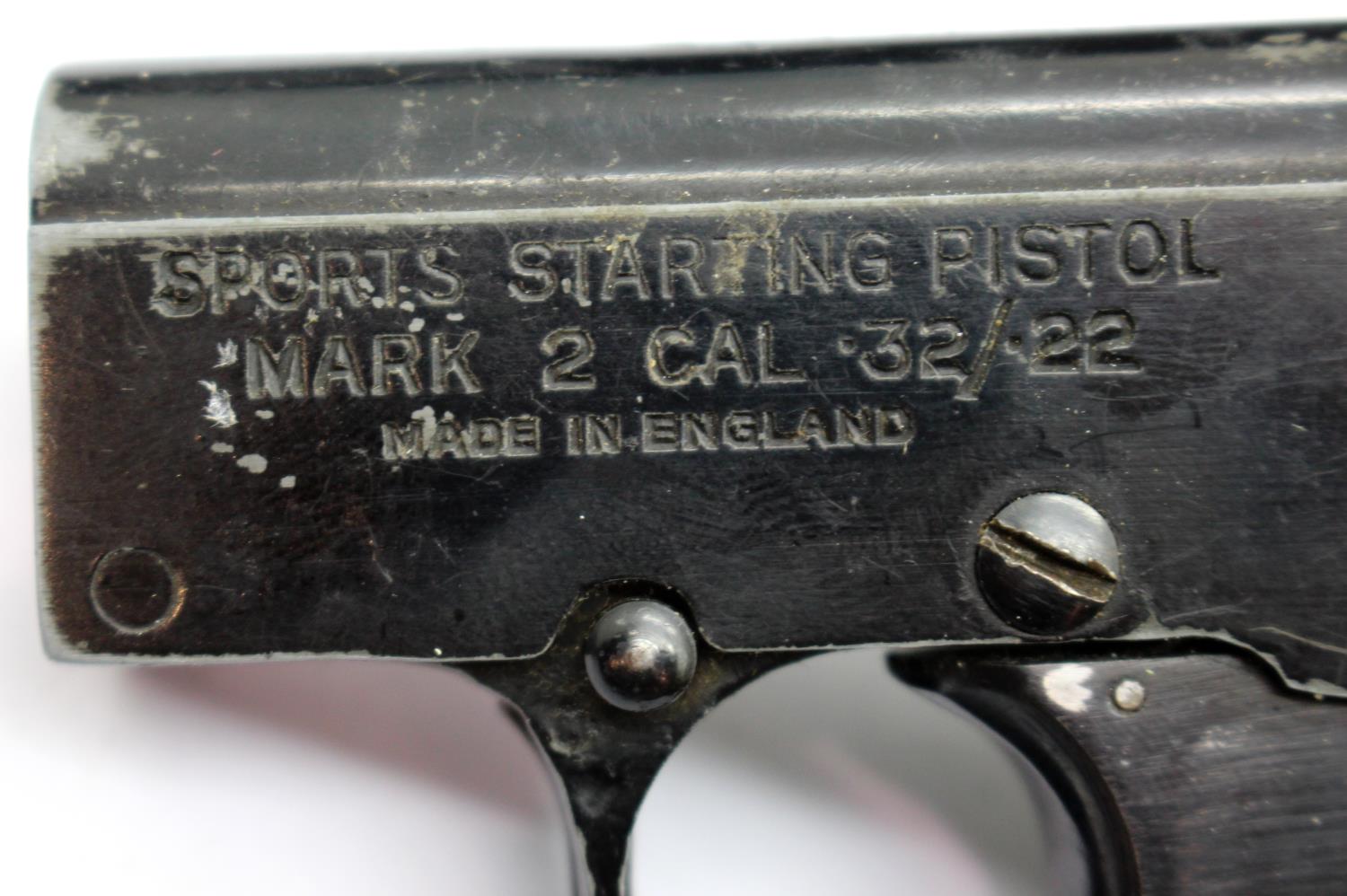 Boxed Webley Mark 2 Sports Starting Pistol with three loading blocks. P&P Group 2 (£18+VAT for the - Image 3 of 5