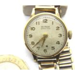 Buren Grand Prix 9ct gold cased ladies wristwatch on a 9ct gold bracelet, dated 1960 by inscription.