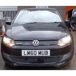 VW Polo 1.2 TDI hatchback bluemotion, 77,000 miles M.O.T 26/10/2021. One key logbook. Reg: LM60 MUB