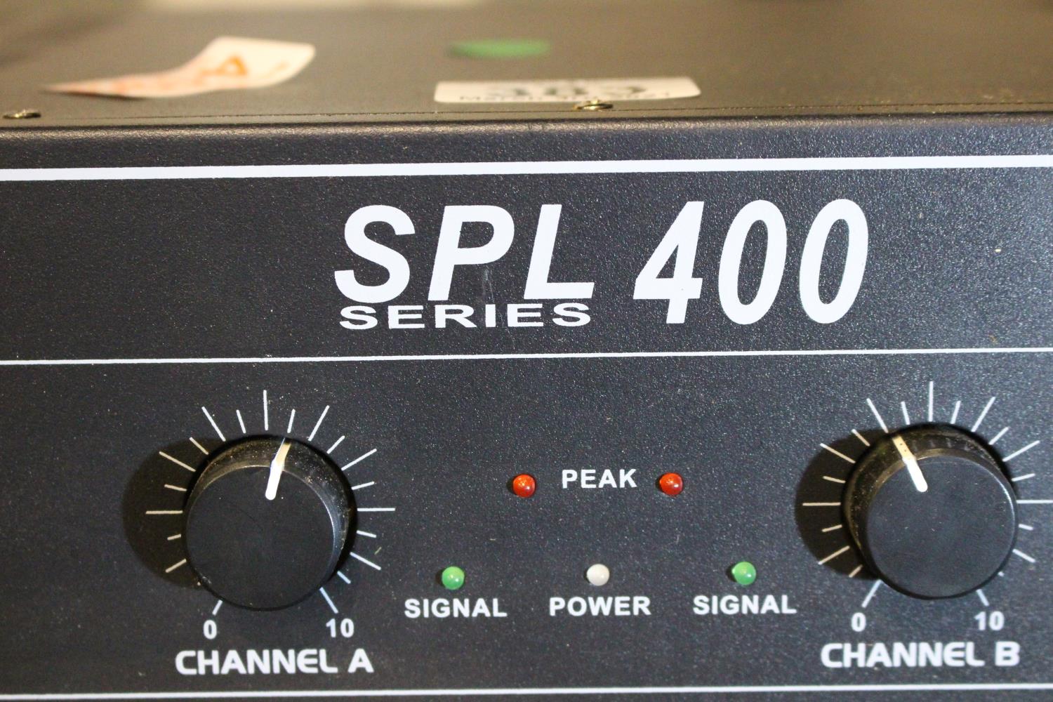 SPL Series 400 amplifier. P&P Group 3 (£25+VAT for the first lot and £5+VAT for subsequent lots) - Image 2 of 2