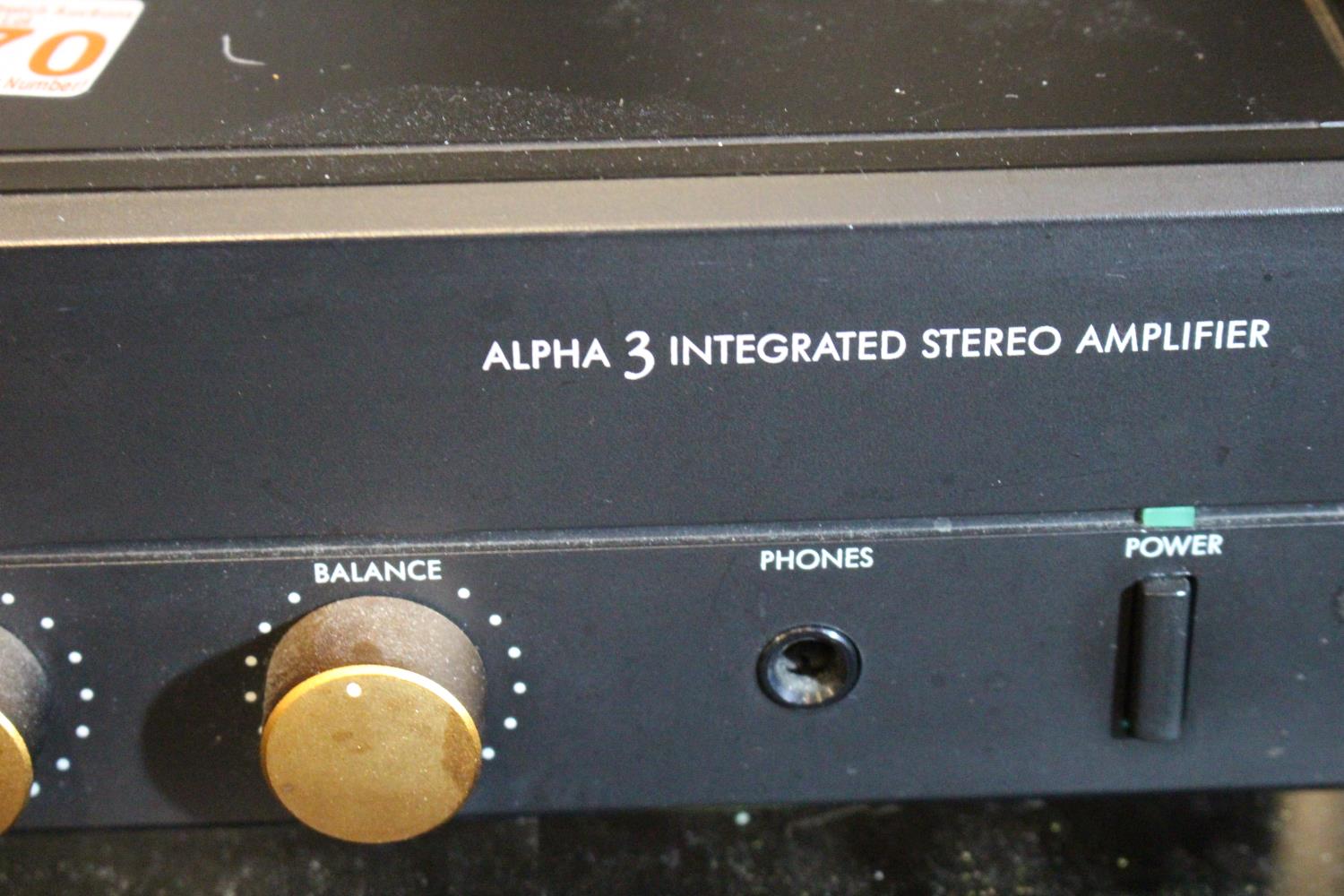 Arcam Alpha 3 integrated stereo amplifier. P&P Group 3 (£25+VAT for the first lot and £5+VAT for - Image 2 of 2