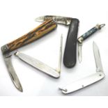 Five mixed folding penknives. P&P Group 1 (£14+VAT for the first lot and £1+VAT for subsequent lots)