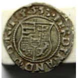 1553 - Ferdinand 1st - Silver Hammered unit of Mary and the Christ. P&P Group 1 (£14+VAT for the