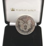 1 oz silver US dollar 1999, boxed. P&P Group 1 (£14+VAT for the first lot and £1+VAT for