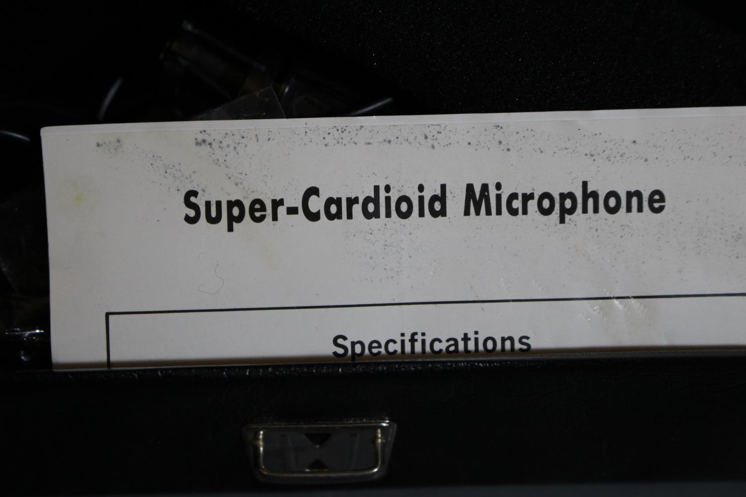 Cased Ross electronics RE 380 super cardioid electric condenser microphone.P&P Group 2 (£18+VAT - Image 2 of 2