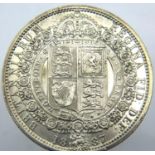 1887 - Silver Half Crown of Queen Victoria - Very high grade. P&P Group 1 (£14+VAT for the first lot