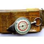 Vintage map measurer and compass, boxed, L: 10 cm. P&P Group 1 (£14+VAT for the first lot and £1+VAT