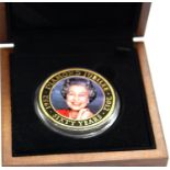 Cook Islands boxed gold plated dollar 2011. P&P Group 1 (£14+VAT for the first lot and £1+VAT for