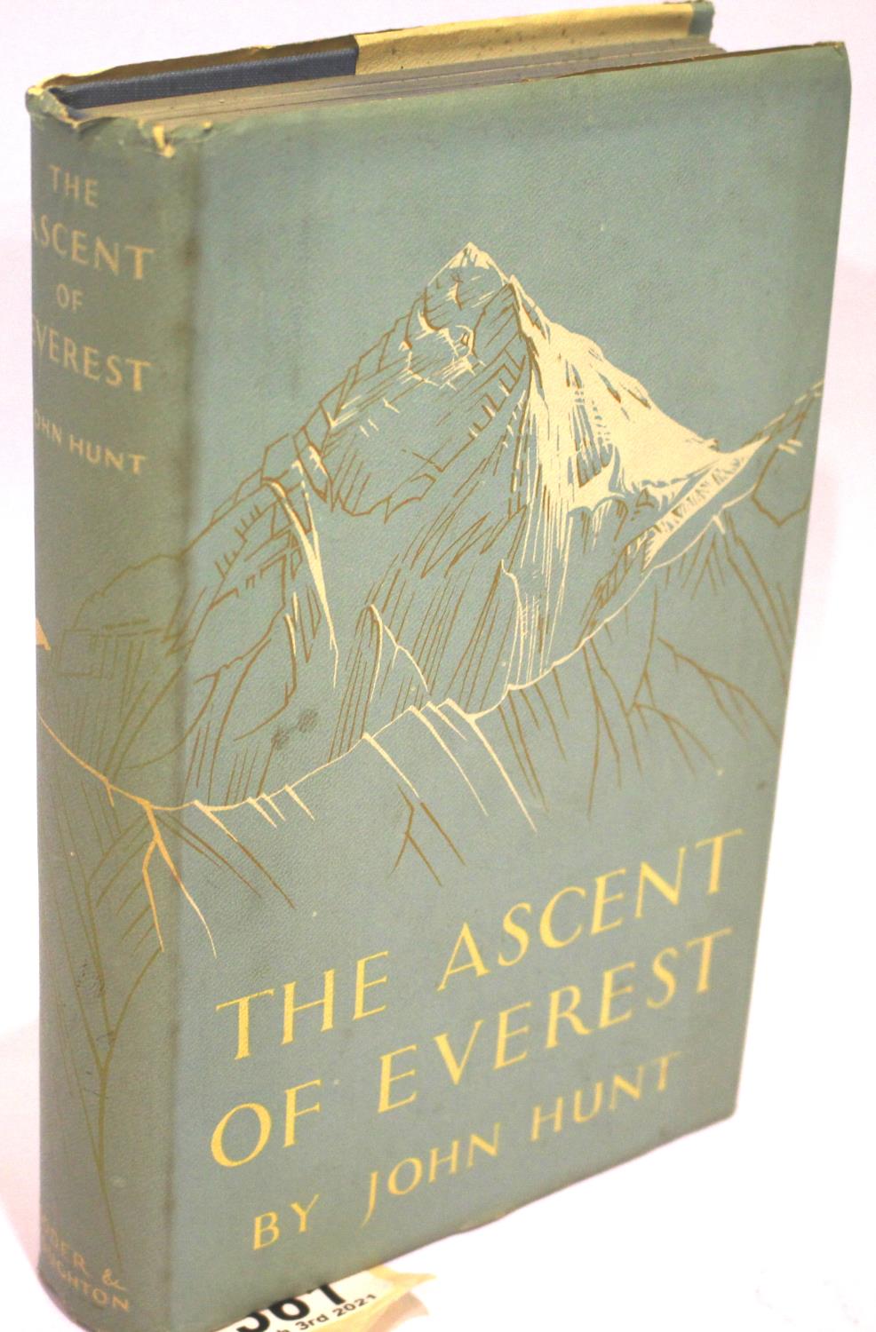 Ascent of Everest by Sir John Hunt, published by Hodder and Stauton, first edition. P&P Group 1 (£