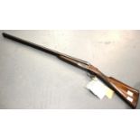 Double barrel 12 gauge shotgun with deactivation certificate. P&P Group 3 (£25+VAT for the first lot