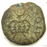 Hammered Rose Farthing of King Charles 1st. P&P Group 1 (£14+VAT for the first lot and £1+VAT for