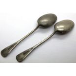 Two WWII Waffen SS Schule canteen spoons. P&P Group 1 (£14+VAT for the first lot and £1+VAT for