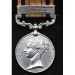 SERGT G ROY No9 TROOP C M RIFLES, British South Africa medal with 1877-8-9 bar, this being a later