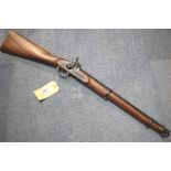 Inert Enfield carbine with deactivation certificate. P&P Group 3 (£25+VAT for the first lot and £5+