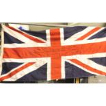 British WWII Union flag, War Department stamped, dated 1943 and named to the Suffolk Regiment,