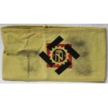 German WWII aged replica embroidered Teno armband, stamped. P&P Group 1 (£14+VAT for the first lot