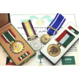 24719852 L/CPL M T MELVILLE British Gulf War medal group, possibly re-issued, with information. P&