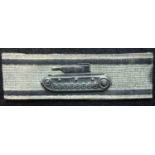German WWII re-enactment Tank Destroyer sleeve award silver grade. P&P Group 1 (£14+VAT for the