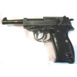 Replica P38 pistol, stamped NM44 2631. P&P Group 2 (£18+VAT for the first lot and £3+VAT for