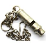 British military trench style whistle, marked AM 293/AA./22 CON.14C. P&P Group 1 (£14+VAT for the