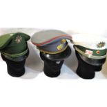 Three German Post War caps, including police. P&P Group 2 (£15+VAT for the first lot and £3+VAT