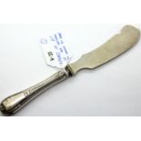 WWII German Afrika Korps .800 silver hallmarked butter knife. P&P Group 1 (£14+VAT for the first lot
