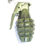 British WWII re-enactment MkII grenade, H: 11 cm. P&P Group 1 (£14+VAT for the first lot and £1+