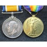 39362 PTE F WHITEHEAD W YORK R, a British WWI medal pair comprising BWM and Victory medal. P&P Group