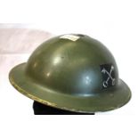 British WWII 8th Army Desert Rats Helmet Dated 1939. P&P Group 2 (£18+VAT for the first lot and £3+