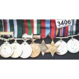 6783615 S/HAV MOHD DIN PAMC British and Indian WWII medal group, including The Burma Star and 1939-