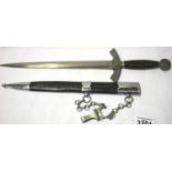 German Third Reich period Luftwaffe dagger, first model 1934-5, the blade named to PD LUNESCHLOSS,