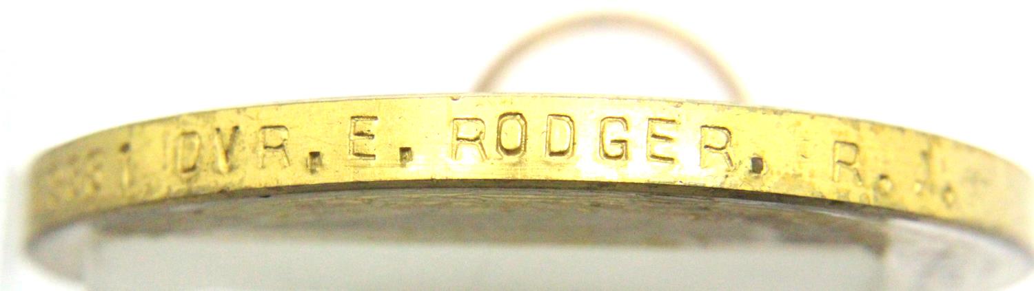 169881 DVR E RODGER RA, a British WWI medal pair, comprising BWM and Victory medal, with an un-named - Image 4 of 4