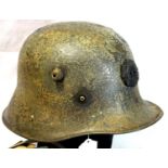 Rare Vickers M27 helmet as used by the Irish Free State Troops from 1927-1940. Nice visible VL batch