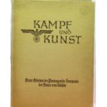 *** WITHDRAWAN ***WWII German Kampf und Kunst, a large format folio of the Front Works of the