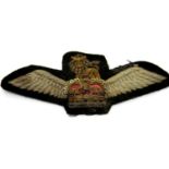 British WWII or later embroidered AAC Pilots wings. P&P Group 1 (£14+VAT for the first lot and £1+