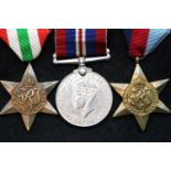 582705 F G ZEELIE, British WWII medal trio comprising BWM, Italy Star and 1939-45 Star. P&P Group