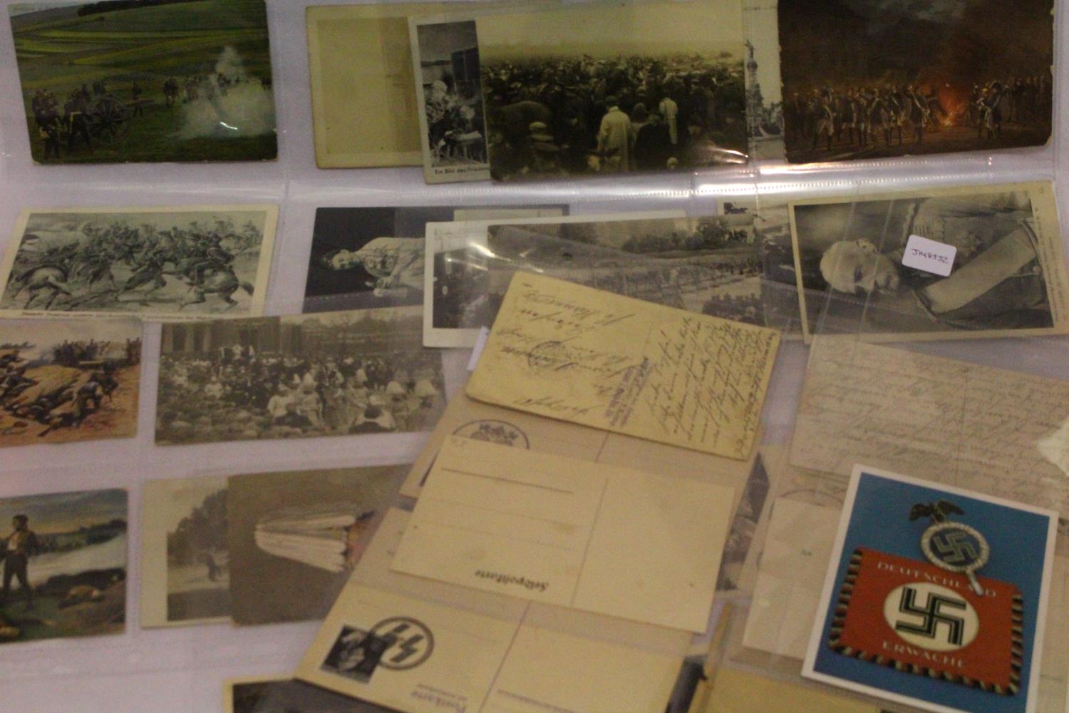 German WWI & II period postcards including photographic and artistic, thirty in total, some