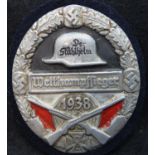 German Third Reich pressed metal badge Wettkampfsieger 1938, marked LN verso. P&P Group 1 (£14+VAT