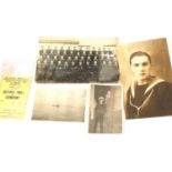 Vintage military photographs including crew of HMS Vincent. P&P group 1 (£14 + VAT for the first lot