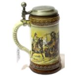 WWII German Third Reich lidded stein. P&P Group 2 (£18+VAT for the first lot and £3+VAT for