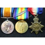 WR/500772 CO SGT MAJOR H P READER RE, a British WWI medal trio comprising a named replacement BWM,