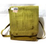 British WWII canvas map case, stamped and dated 1944 with broad arrow inside. P&P Group 1 (£14+VAT