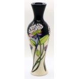 Moorcroft vase in the Trefoil pattern, H: 21 cm. P&P Group 2 (£18+VAT for the first lot and £3+VAT