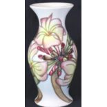 Moorcroft Frangipani vase, H: 20 cm. P&P Group 2 (£18+VAT for the first lot and £3+VAT for