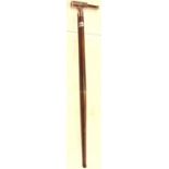Telescope handle walking stick, H: 96 cm. P&P Group 2 (£18+VAT for the first lot and £3+VAT for