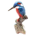 Anita Harris Kingfisher signed in gold, H: 17 cm. P&P Group 2 (£18+VAT for the first lot and £3+